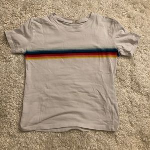Brandy Melville Rainbow Stripe Top